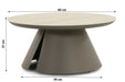Santika Cayora lounge tuintafel 80 cm - 25154