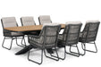 Lifestyle Vicente/Camila 220x100 cm dining tuinset 7-delig