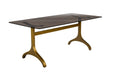 Dutchbone Eettafel Sansa, 180x90cm - Goud