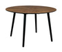 Dutchbone Ronde Eettafel Clover Notenhout, 120cm - Bruin