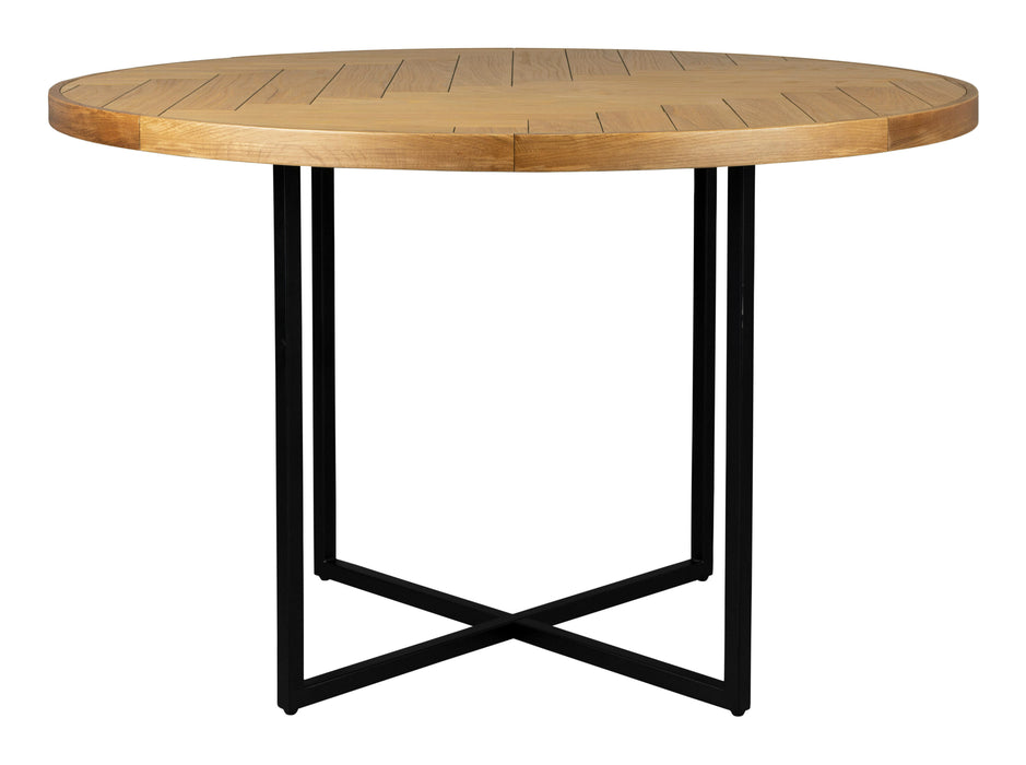 Dutchbone Ronde Eettafel Class Eikenhout, 120cm - Naturel