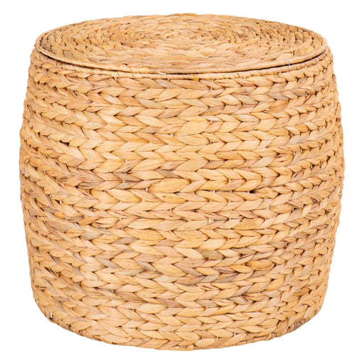 Nest of Nora Bijzettafel met opbergruimte ø43x34 cm - Water hyacint - Natural