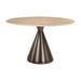 Richmond Ronde Eettafel Montgommery Marmerlook, 130cm - Beige
