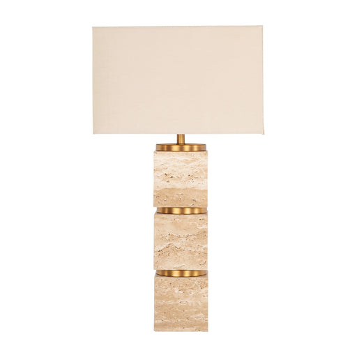 Richmond Tafellamp Jaella Travertin, 70cm - Beige