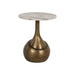 Richmond Ronde Bijzettafel Sia Marmer en brushed gold, 47cm
