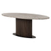 Richmond Ovale Eettafel Rasford Marmer, 200 x 100cm - Donkerbruin - Ovaal