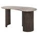Richmond Organisch Bureau Rashford Marmer en hout, 150cm - Donkerbruin