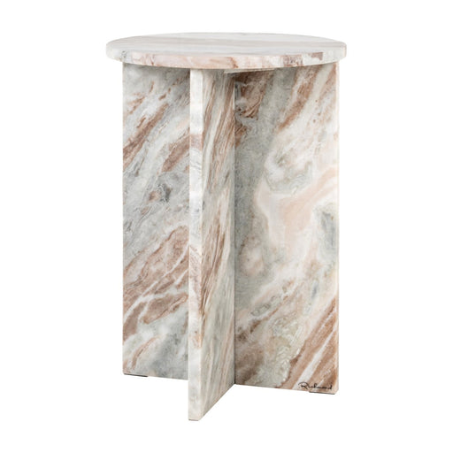 Richmond Ronde Bijzettafel Vevey Marmer, 35cm - Roze