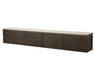 Richmond Zwevend TV-meubel Lachance Eikenhout en travertinlook, 220cm - bruin