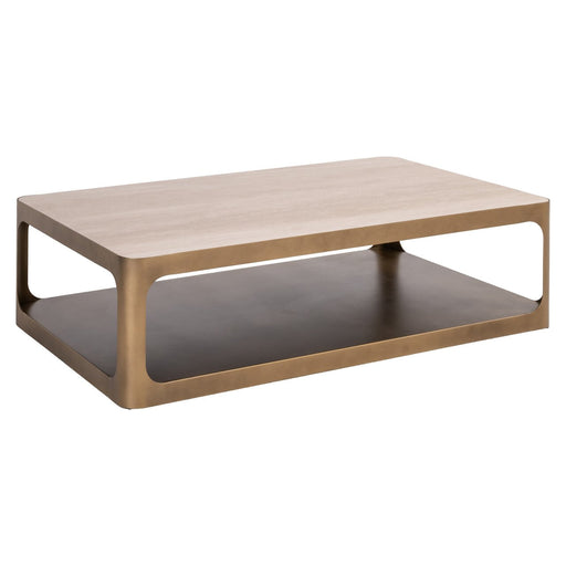 Richmond Salontafel Claridge Keramiek/Glas en ijzer, 130 x 80cm - Zand