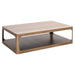 Richmond Salontafel Claridge Keramiek/Glas en ijzer, 130 x 80cm - Zand