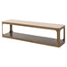 Richmond TV-meubel Claridge Keramiek/Glas en ijzer, 160cm - Zand