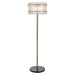 Richmond Vloerlamp Feline Glas en Antique Brass, 168cm - Goud - ThatLyfeStyle