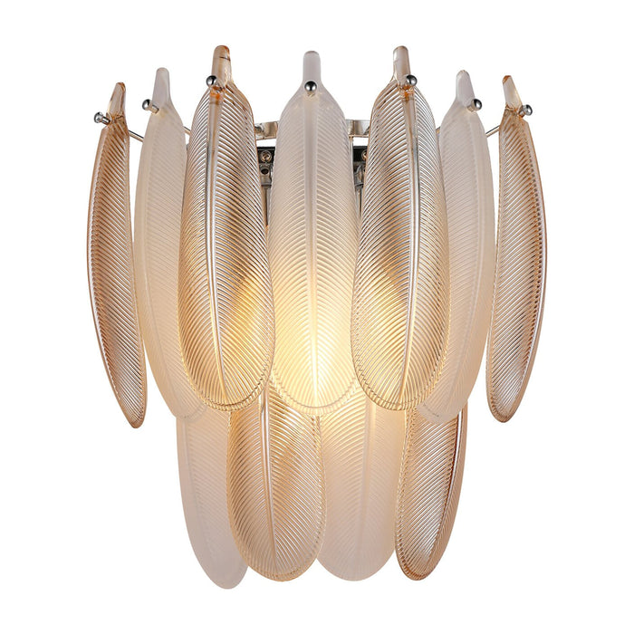 Richmond Wandlamp Chloe Glas - Brass Antique