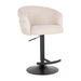 Richmond Draaibare Barstoel Nikki Bouclé - Crème (zithoogte 61-86cm)