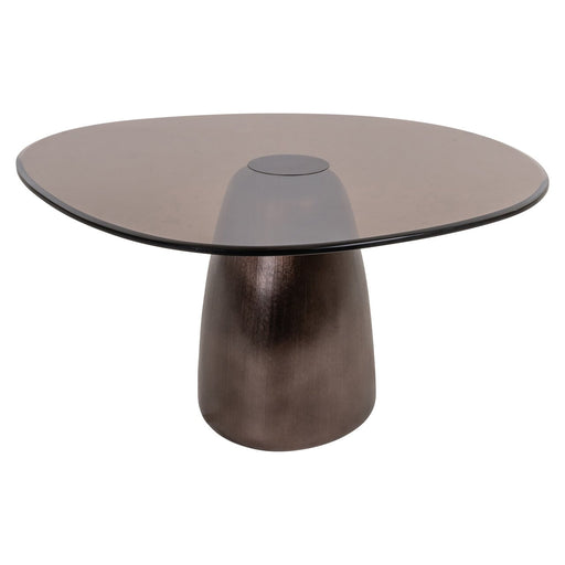 Richmond Organische Salontafel Hayden Glas, 90 x 86cm - Brons - ThatLyfeStyle