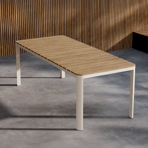 Nohr Tuintafel Anndria 210 x 90cm, Aintwood - Beige/Houtlook