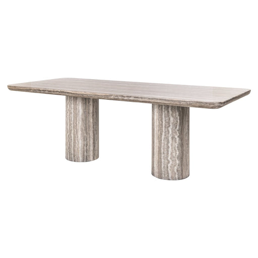 Richmond Eettafel Nebula Marmer en travertinlook, 225 x 100cm - Grijs