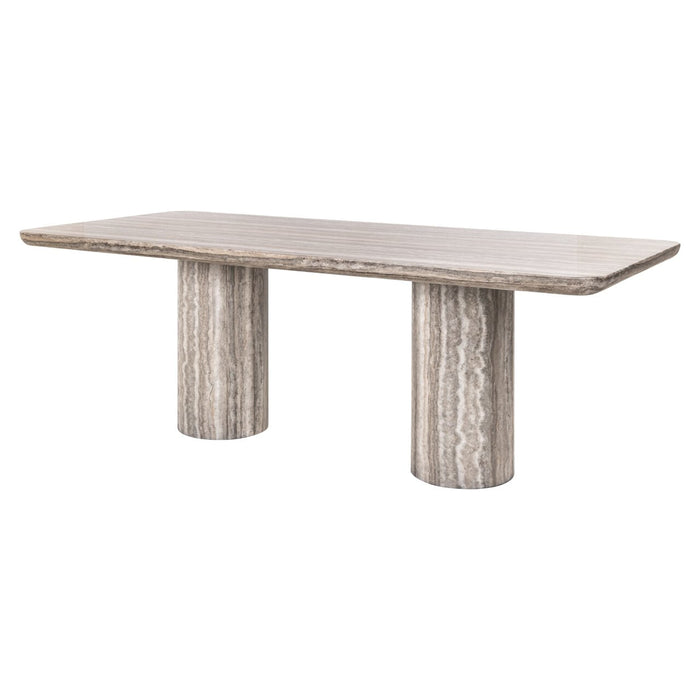 Richmond Eettafel Nebula Marmer en travertinlook, 225 x 100cm - Grijs