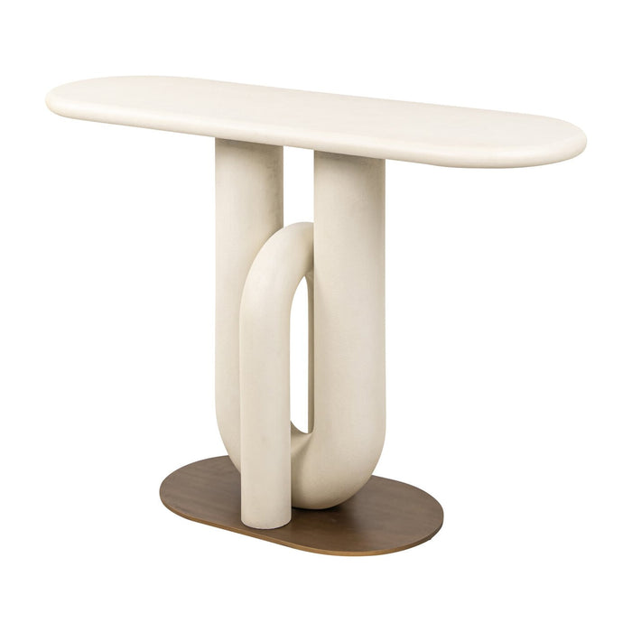 Richmond Ovale Sidetable Winslow 130cm - Wit