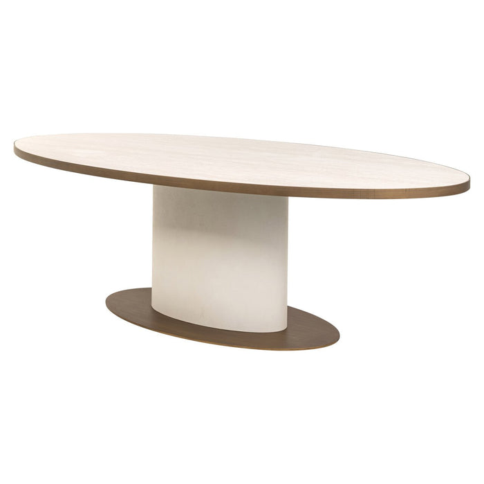 Richmond Ovale Eettafel Tivoli Keramiek, 230 x 100cm - Wit - Ovaal
