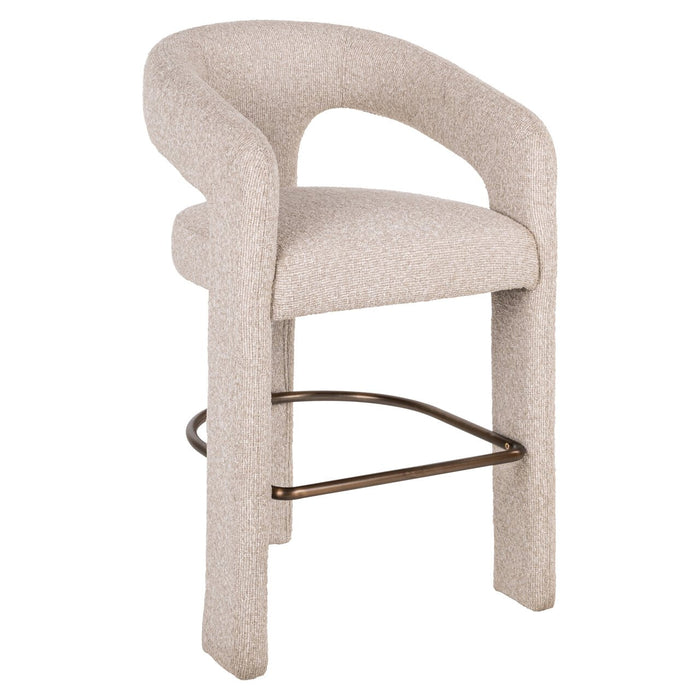 Richmond Barkruk Belle Bouclé - Crème (zithoogte 66cm)