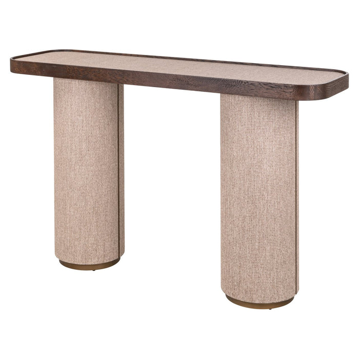 Richmond Sidetable Willox Linnen en eiken, 140cm - Bruin