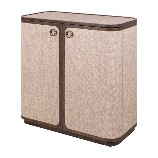 Richmond Dressoir Willox Linnen en eiken, 90cm - Bruin - ThatLyfeStyle
