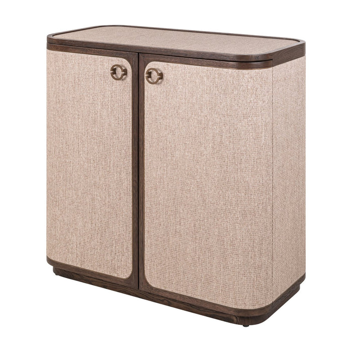 Richmond Dressoir Willox Linnen en eiken, 90cm - Bruin
