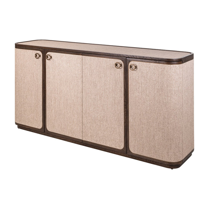 Richmond Dressoir Willox Linnen en eiken, 180cm - Bruin