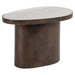 Richmond Organische Bijzettafel Biloxi Marmer en MDF, 70 x 43cm - Bruin