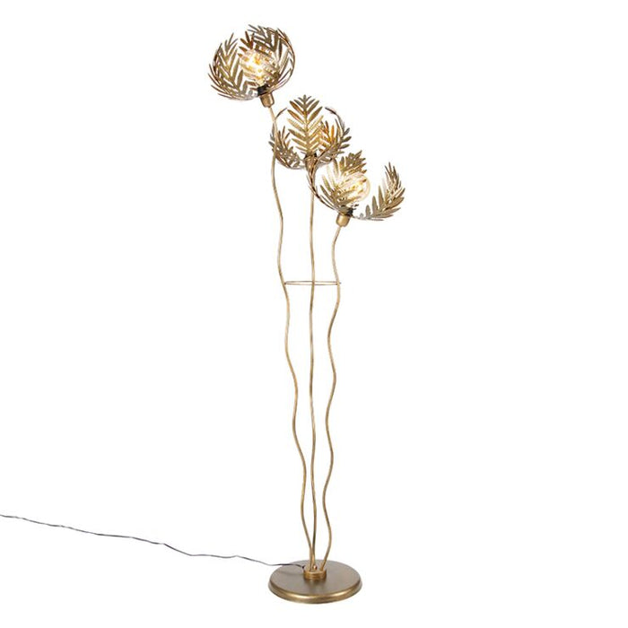 Vintage vloerlamp goud 182 cm 3-lichts - Botanica