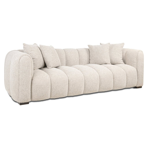 Richmond 3-zits Bank Novaro Geweven stof, 236cm - Naturel - ThatLyfeStyle