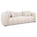 Richmond 3-zits Bank Novaro Geweven stof, 236cm - Naturel - ThatLyfeStyle