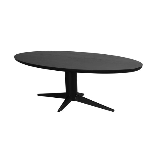 Richmond Ovale Eettafel Rayford Eikenhout, 230 x 110cm - Zwart - Ovaal - ThatLyfeStyle