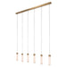 Richmond Hanglamp Elaris Albast, 6-lamps - Wit