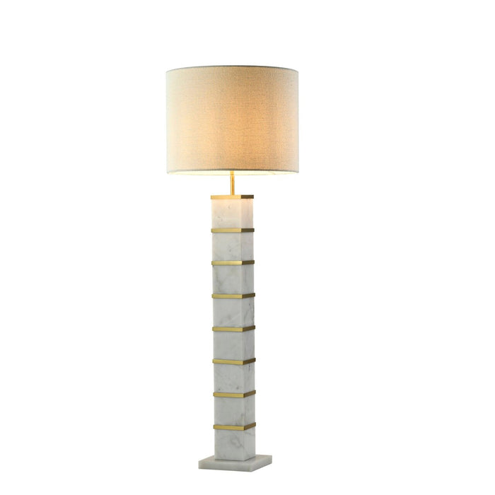 Richmond Vloerlamp Celinae Marmer en ijzer - Wit