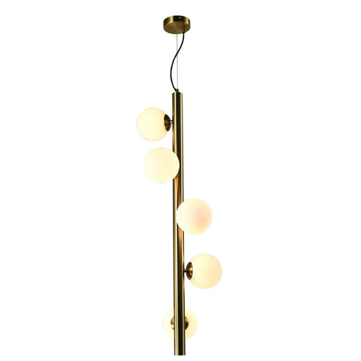 Richmond Hanglamp Elorie Brass Antique, 5-lamps - Goud - ThatLyfeStyle