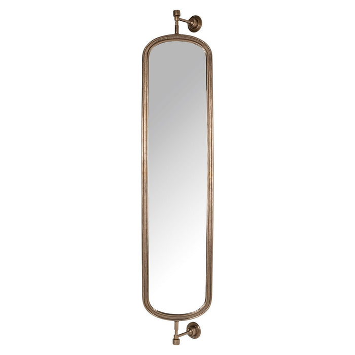 Richmond Draaibare Spiegel Hasting 192 x 41cm - Brass Antique - Ovaal - Passpiegel - ThatLyfeStyle