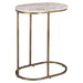 Richmond Bijzettafel Bottega Blush Marmer, 65cm - Blush Beige - Ovaal