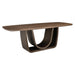 Richmond Eettafel Windsor Walnoot en Brass, 230 x 100cm