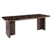 Richmond Eettafel Almundi Keramiek, 230 x 100cm - Chocolat brown