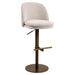 Richmond Draaibare Barstoel Vesper Fancy stof - Mocca (zithoogte 59-84cm)