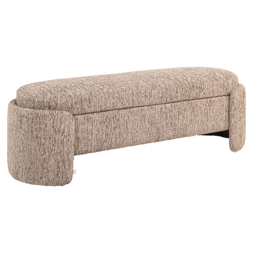 Richmond Bankje Cupid Met opbergruimte, Mocca Linear, 150cm - Mocha - ThatLyfeStyle