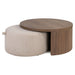 Richmond Salontafel Windsor Set van 2 stuks, 90cm - Walnut - Rond