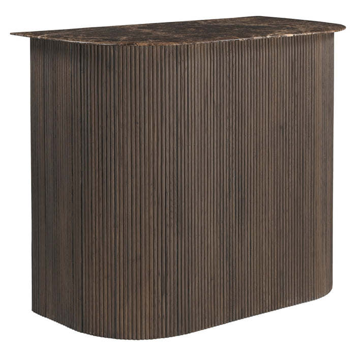 Richmond Bartafel Castello Marmer en eiken, 130 x 60cm - Smoked Charchoal