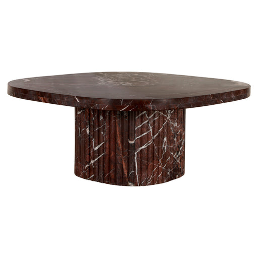 Richmond Salontafel Orchid Marmer, 90cm - Burgundy - Vierkant - ThatLyfeStyle