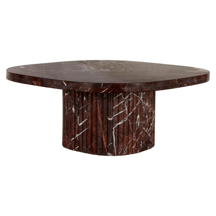Richmond Salontafel Orchid Marmer, 90cm - Burgundy - Vierkant