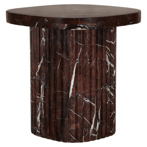 Richmond Bijzettafel Orchid Marmer, 46 x 46cm - Burgundy