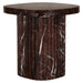 Richmond Bijzettafel Orchid Marmer, 46 x 46cm - Burgundy